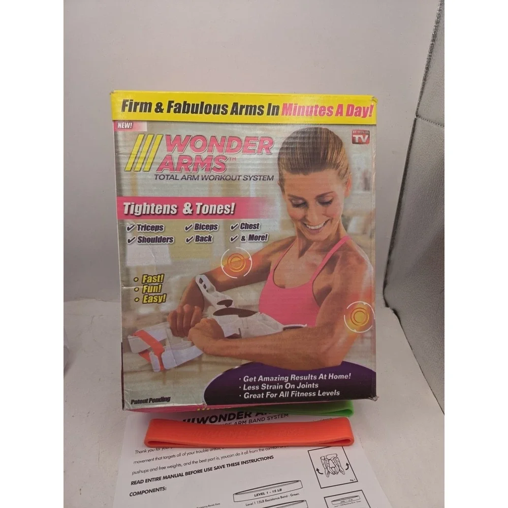 Wonder Arms Total Workout System AS SEEN ON TV White BRAND NEW OPEN BOX
